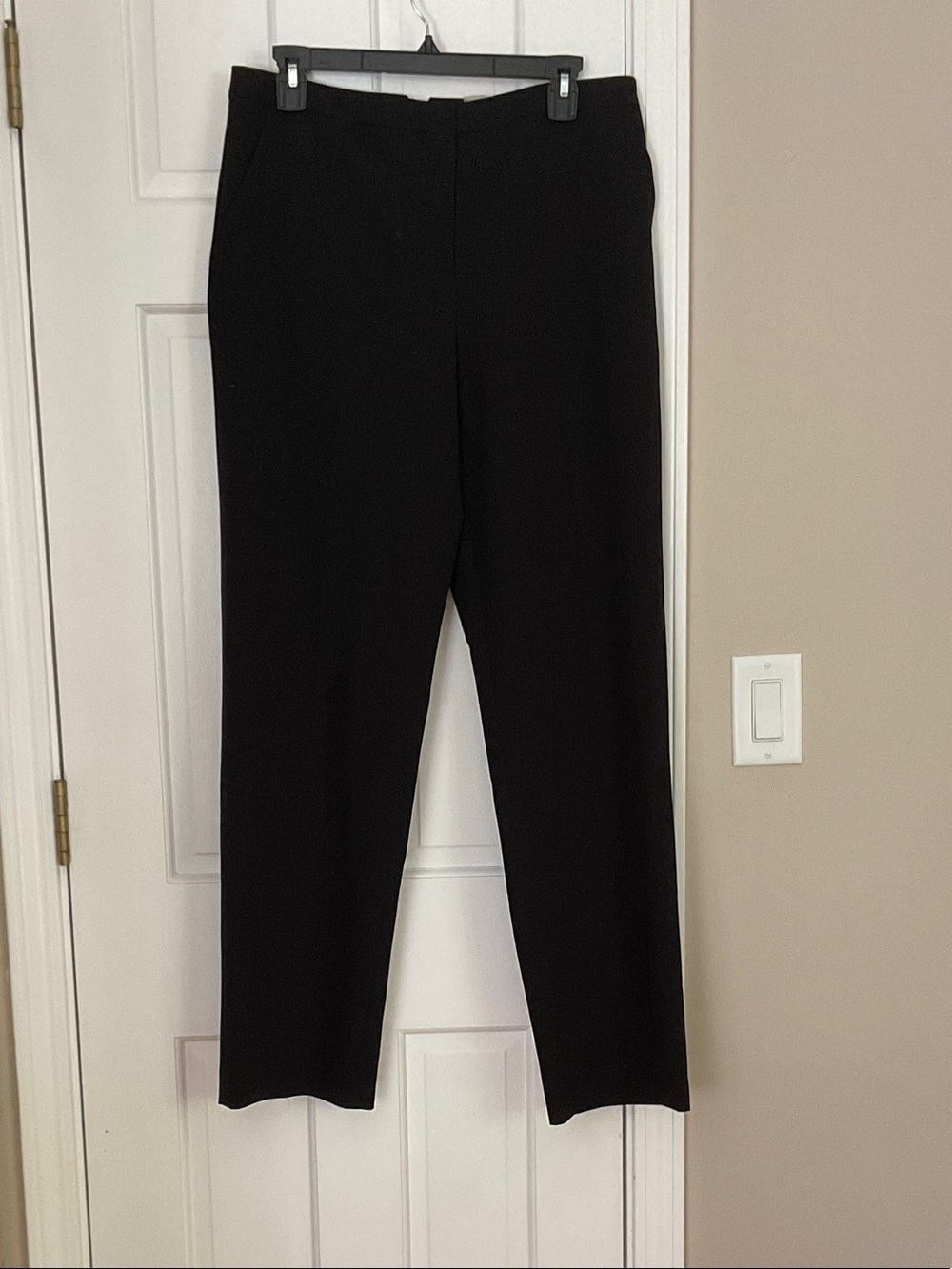 Tommy Hilfiger Black Straight-Leg Trousers